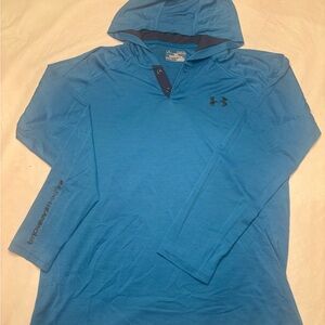 Under Armour Teal and Brown Hoodie